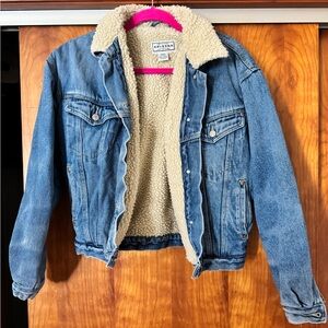 Sherpa lined Arizona denim jacket